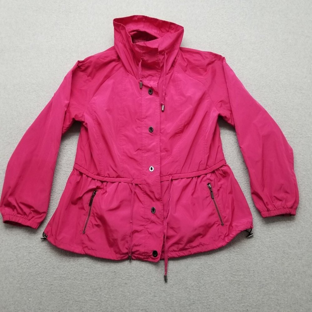 Bellefleur Jacket Womens Medium Pink Zip‎ Outdoor Windbreaker